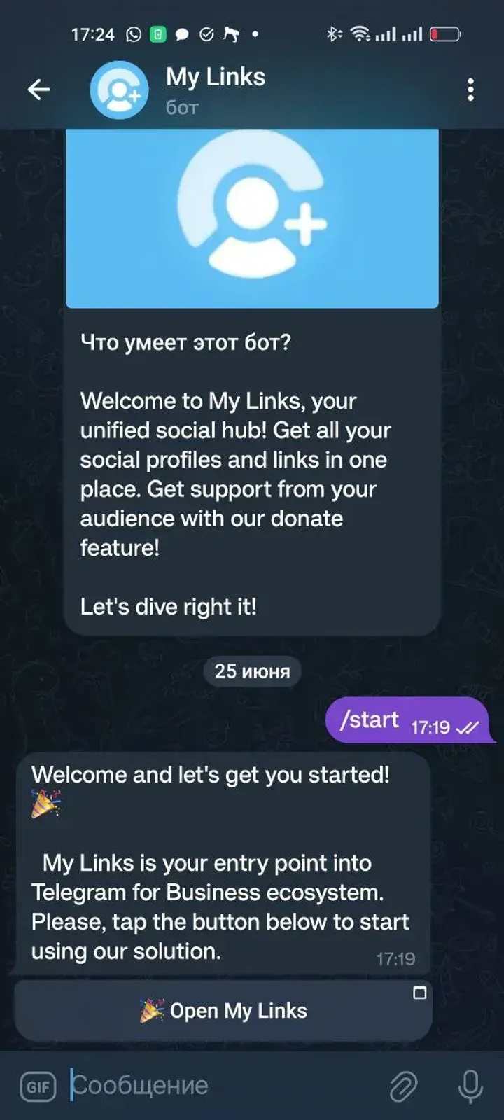 My Links — Screenshot 1