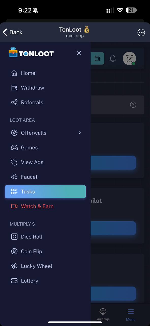 TonLoot 💰 — Screenshot 1