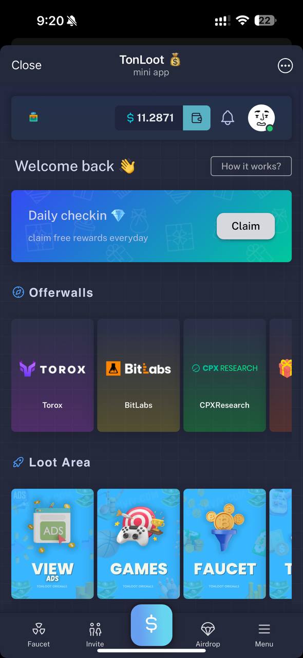 TonLoot 💰 — Screenshot 4