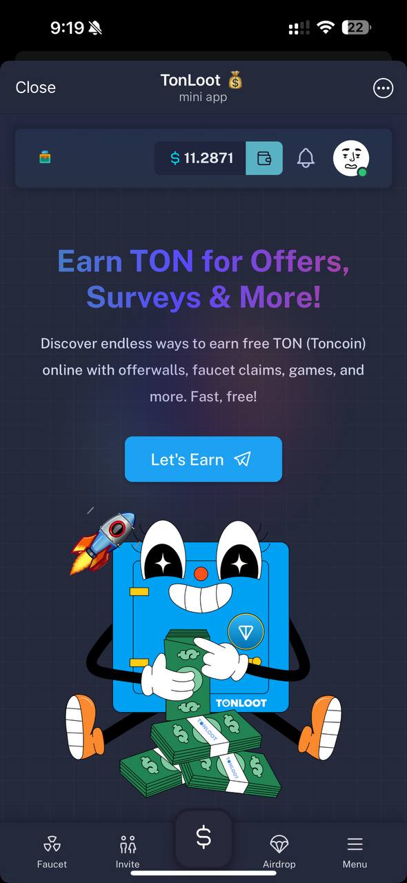 TonLoot 💰 — Screenshot 5