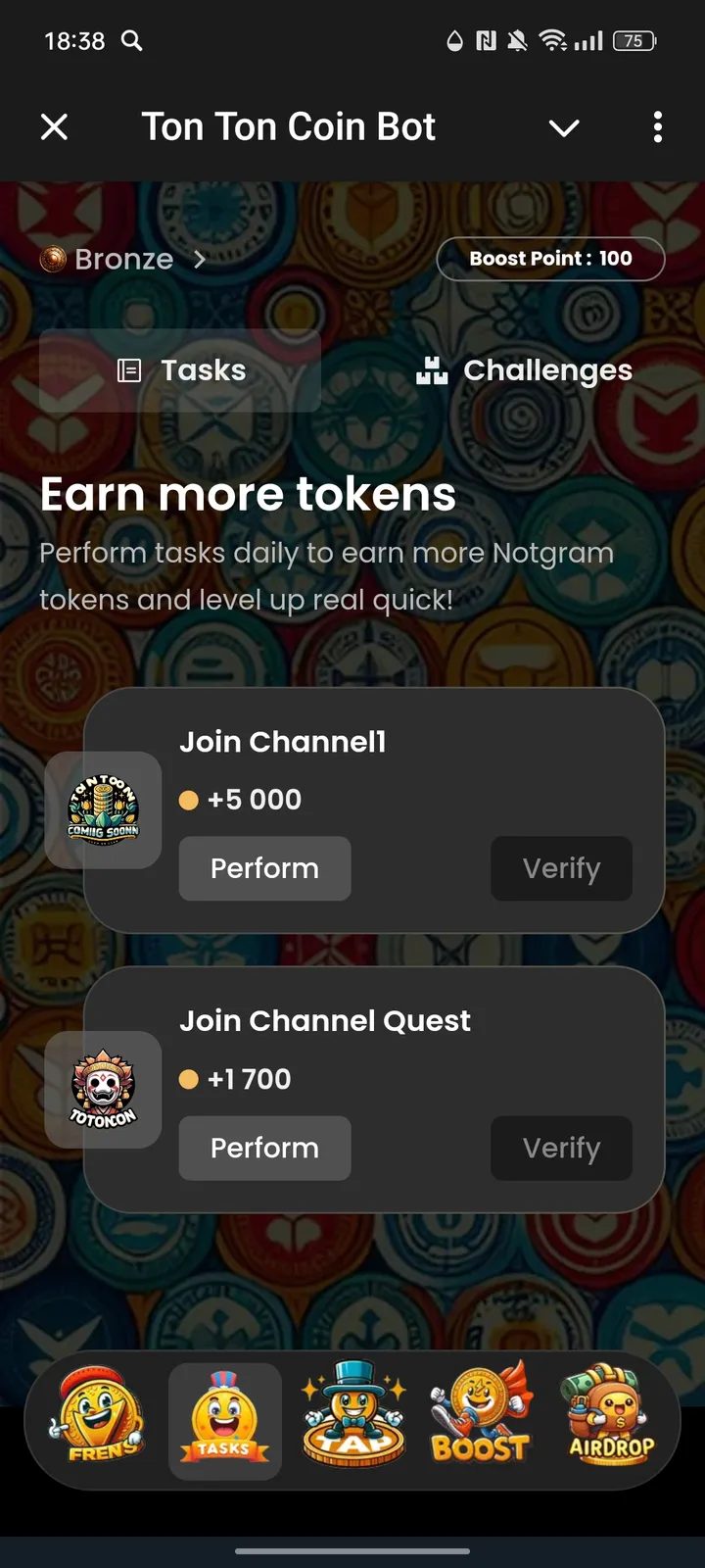 Ton Ton Coin Bot — Screenshot 2