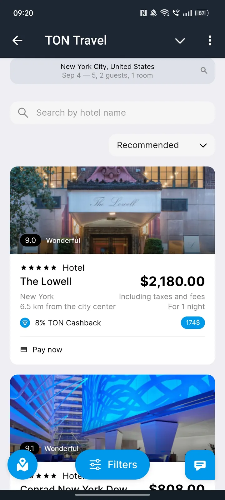 TON Travel — Screenshot 3
