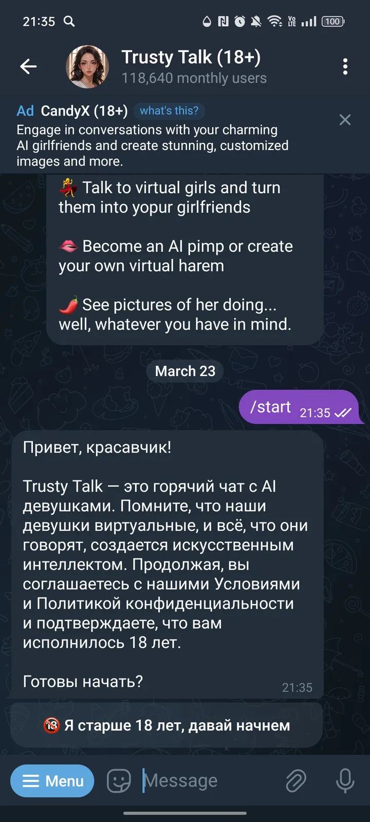 Trusty Talk (18 ) — Screenshot 2