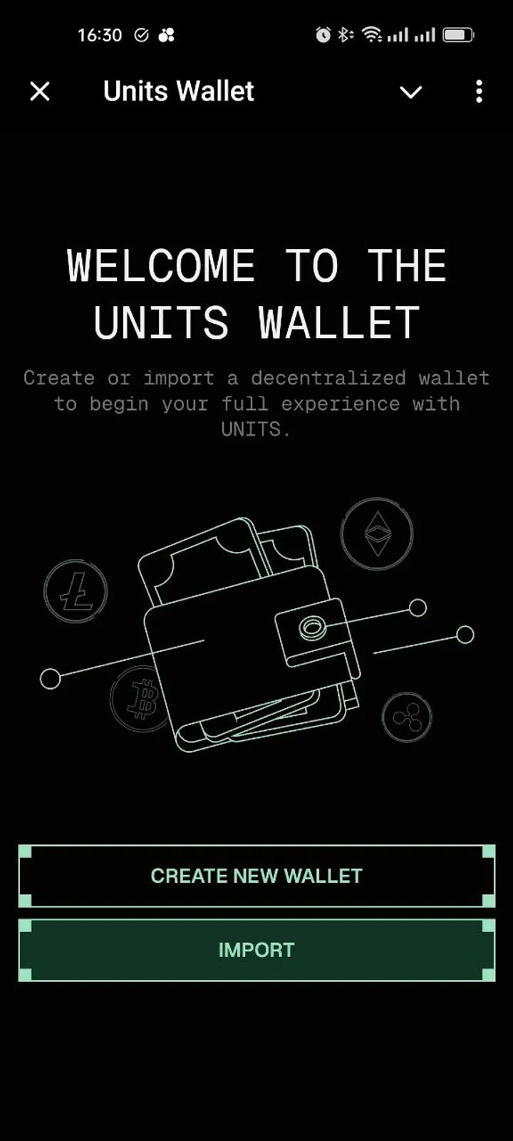Units Wallet — Screenshot 2