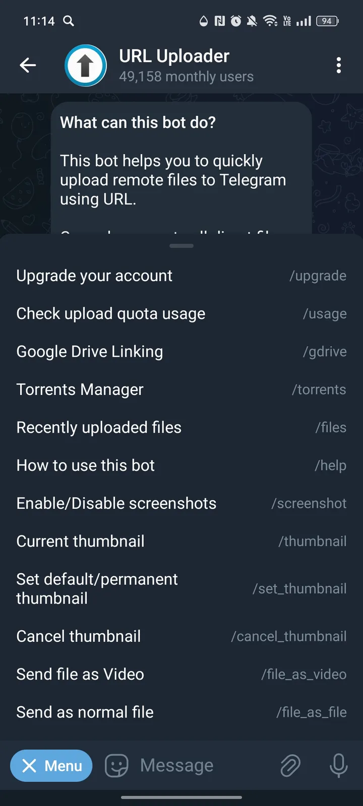 URL Uploader — Screenshot 2