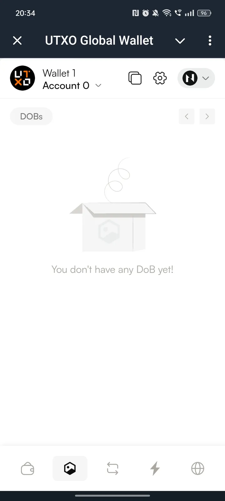 UTXO Global Wallet — Screenshot 2
