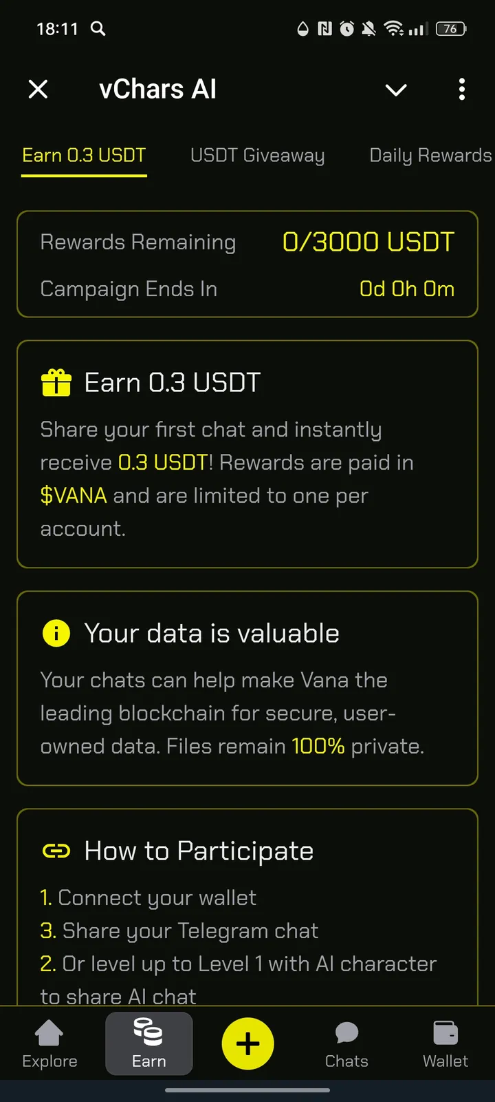 vChars AI — Screenshot 2