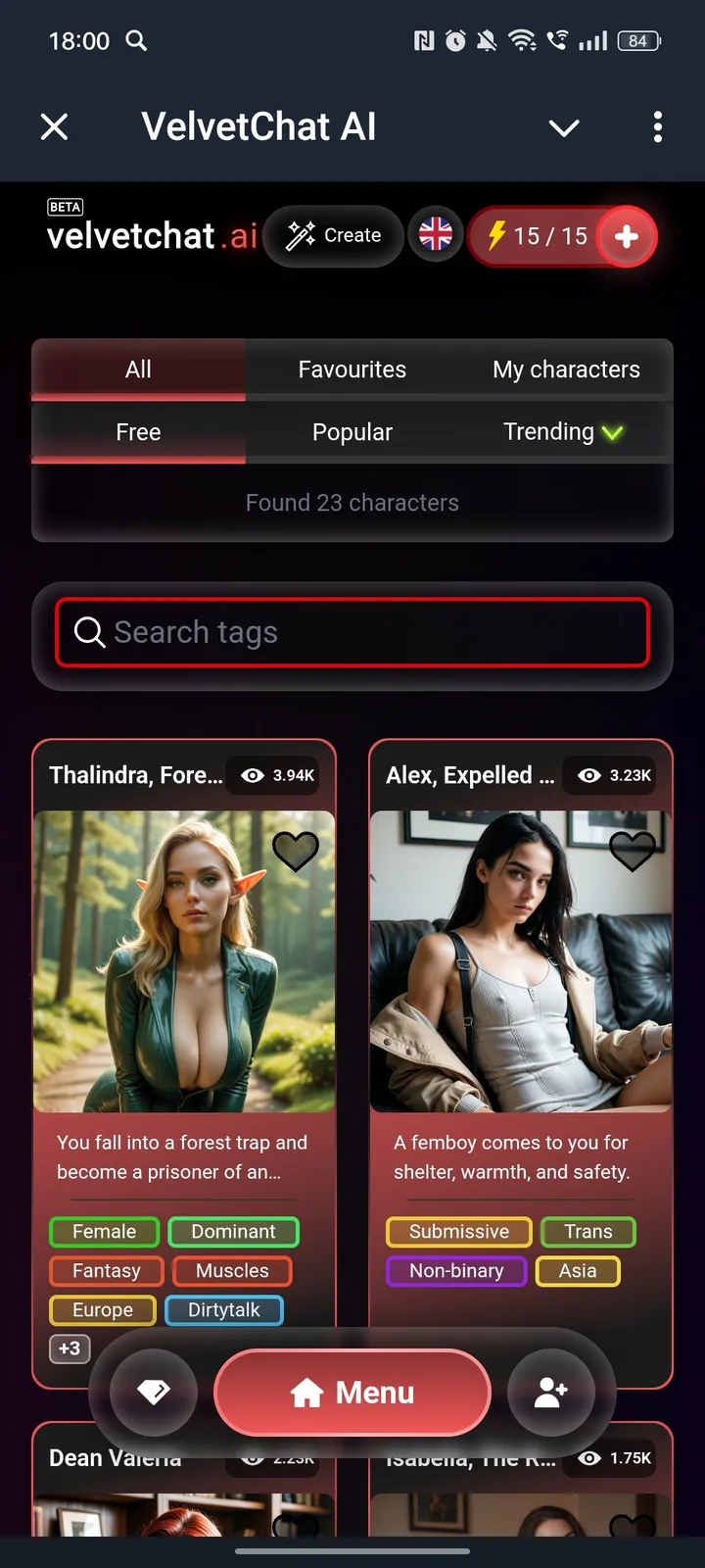 VelvetChat AI — Screenshot 2