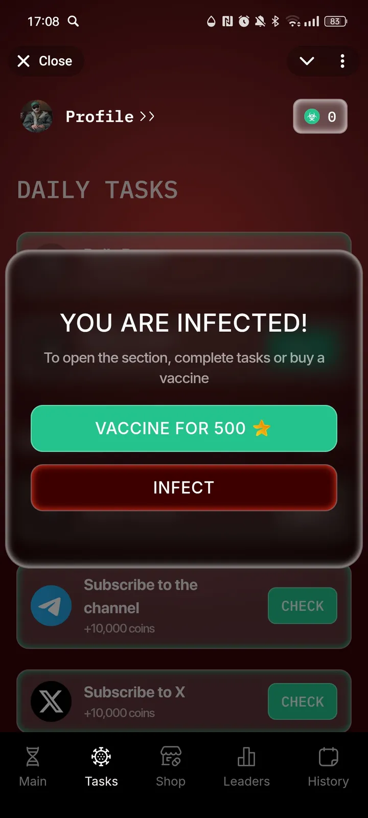 VIRUS BOT — Screenshot 3
