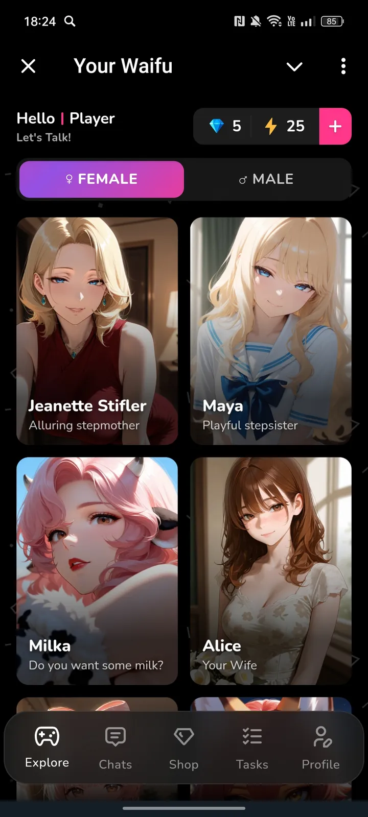 Your Waifu — Screenshot 1