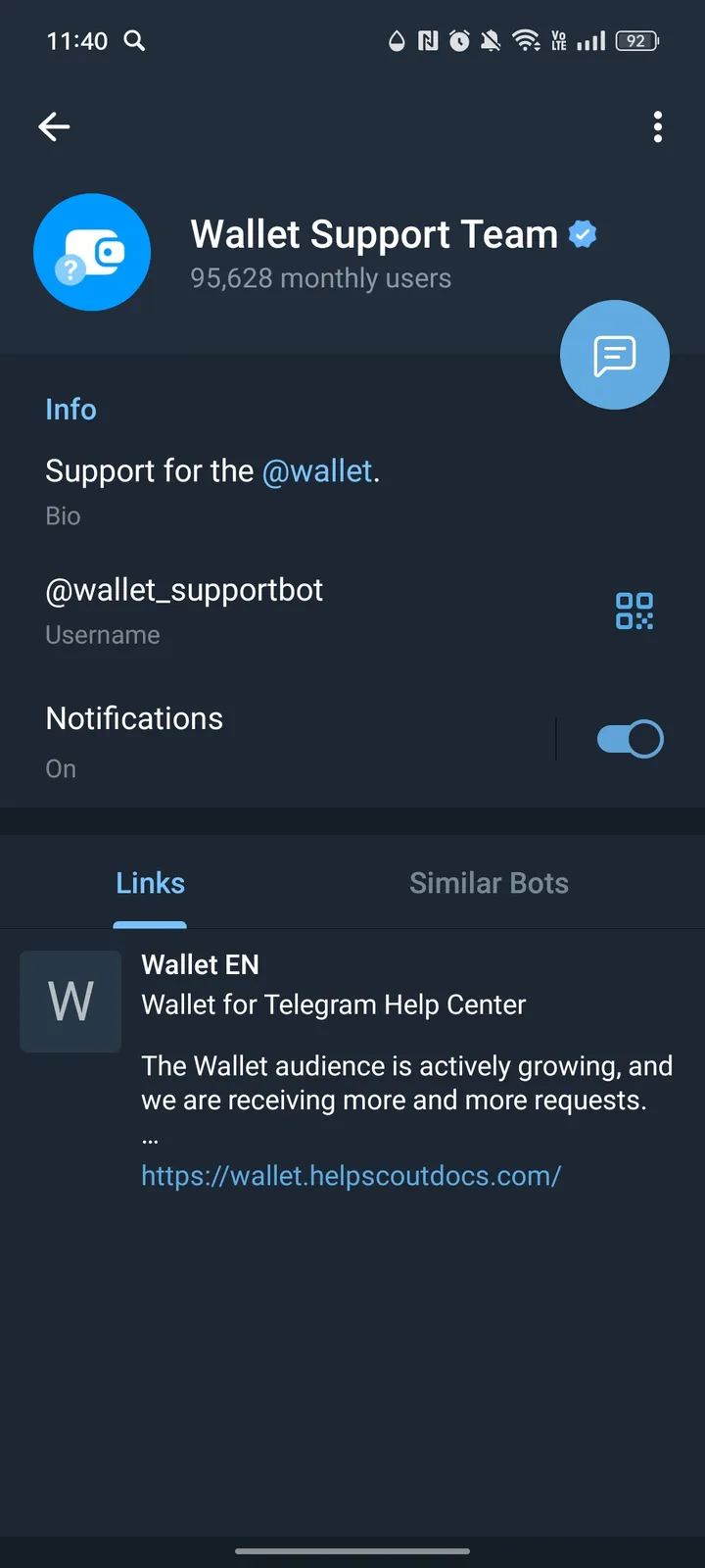 Wallet Support Team — Screenshot 3