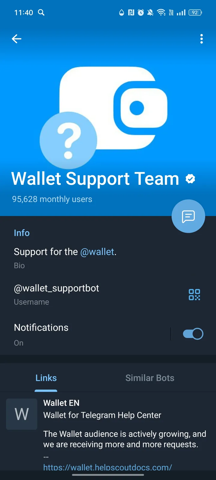 Wallet Support Team — Screenshot 4