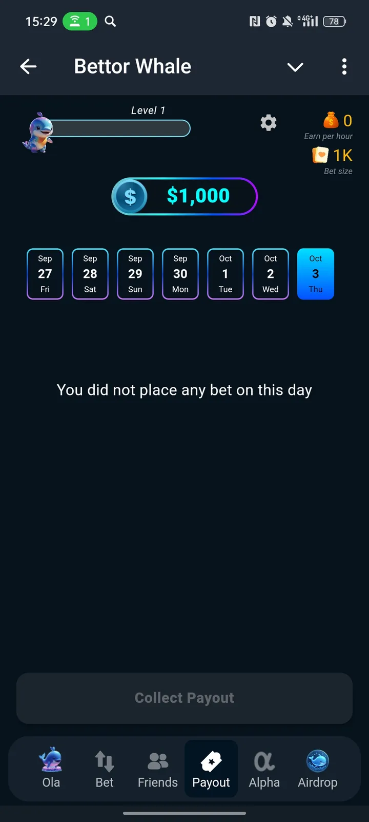 Bettor Whale — Screenshot 4