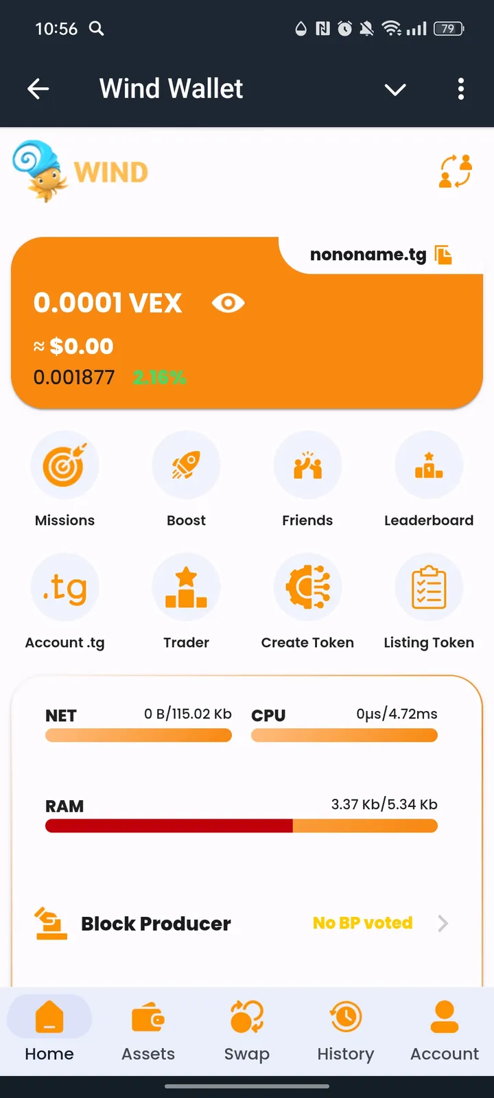 Wind Wallet — Screenshot 1