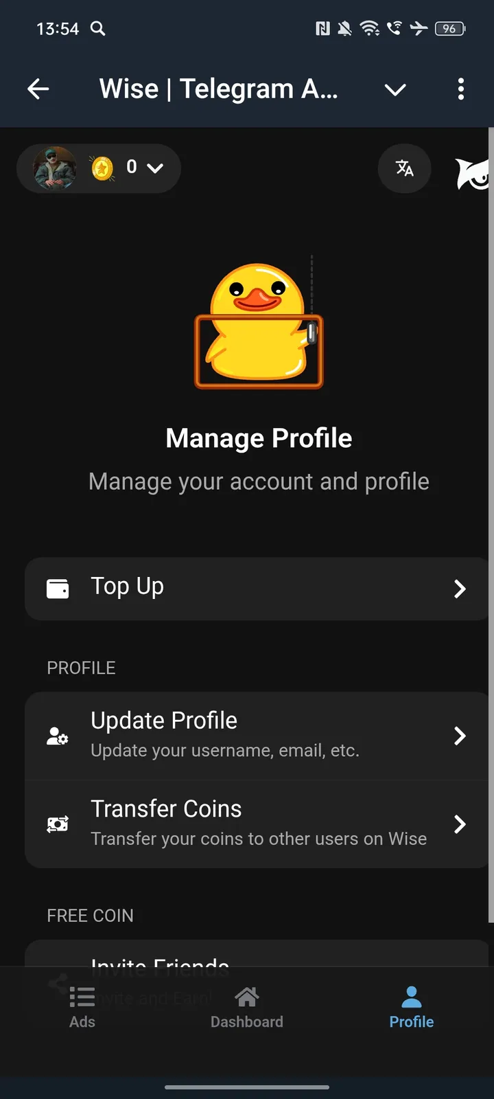 Wise | Telegram Ads ☁️ — Screenshot 3