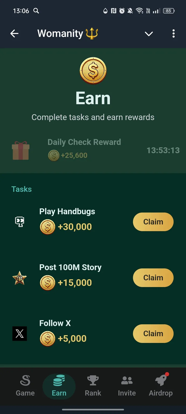 Womanity 🔱 — Screenshot 2