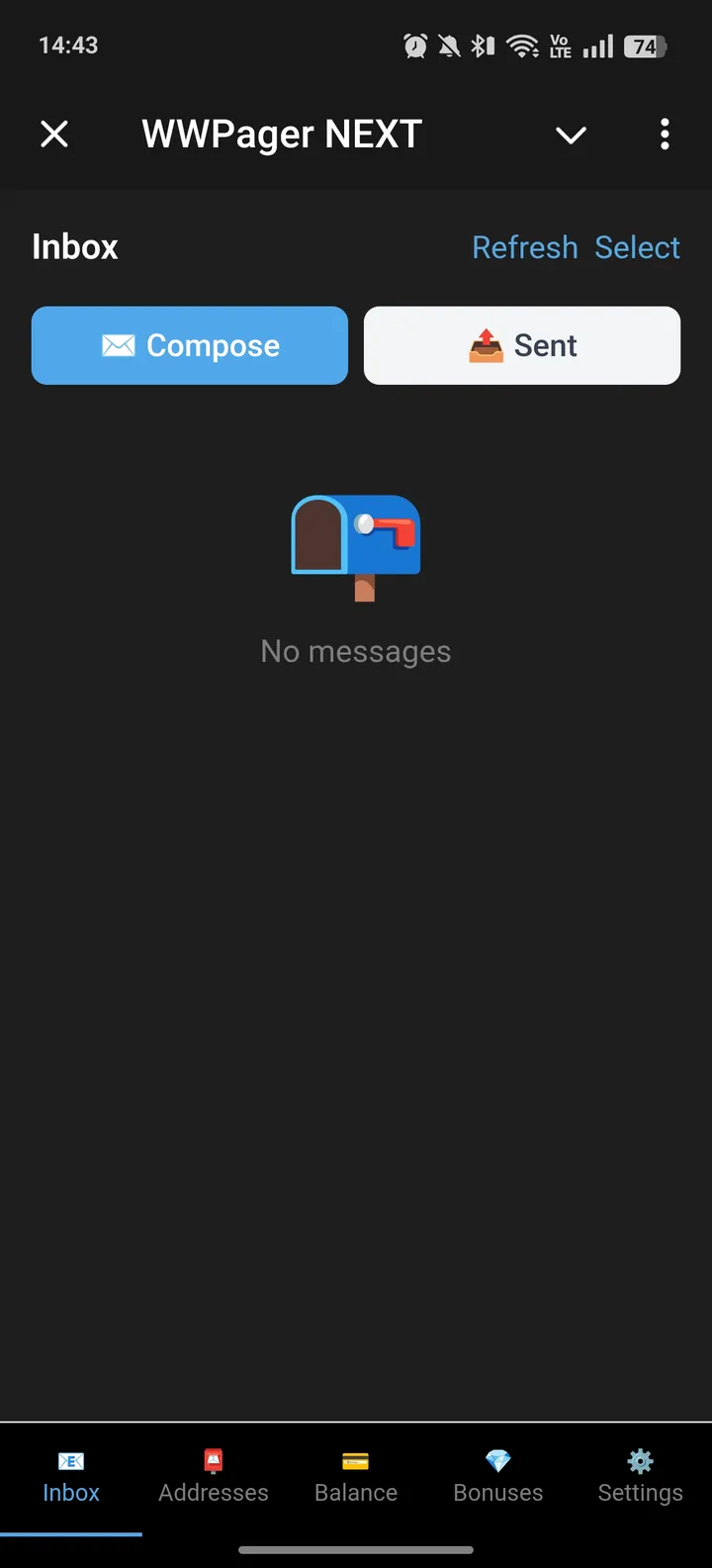 WWPager NEXT — Screenshot 1