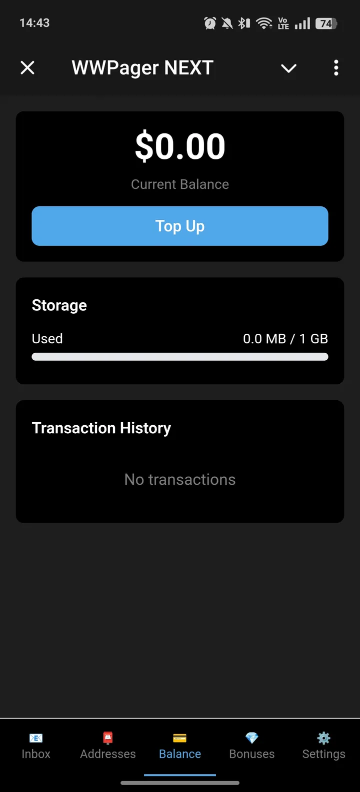 WWPager NEXT — Screenshot 2