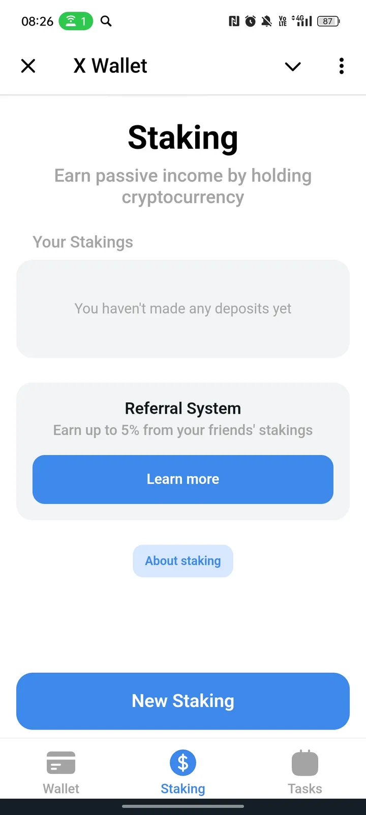 X Wallet — Screenshot 2