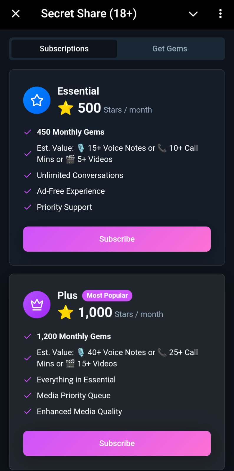 Secret Share (18 ) — Screenshot 3