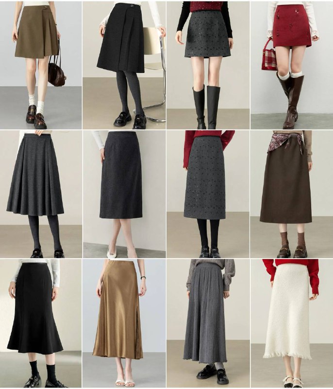 Еще собрала подборку юбок от Sentubila. Мини с пайетками и блестками, миди и ...