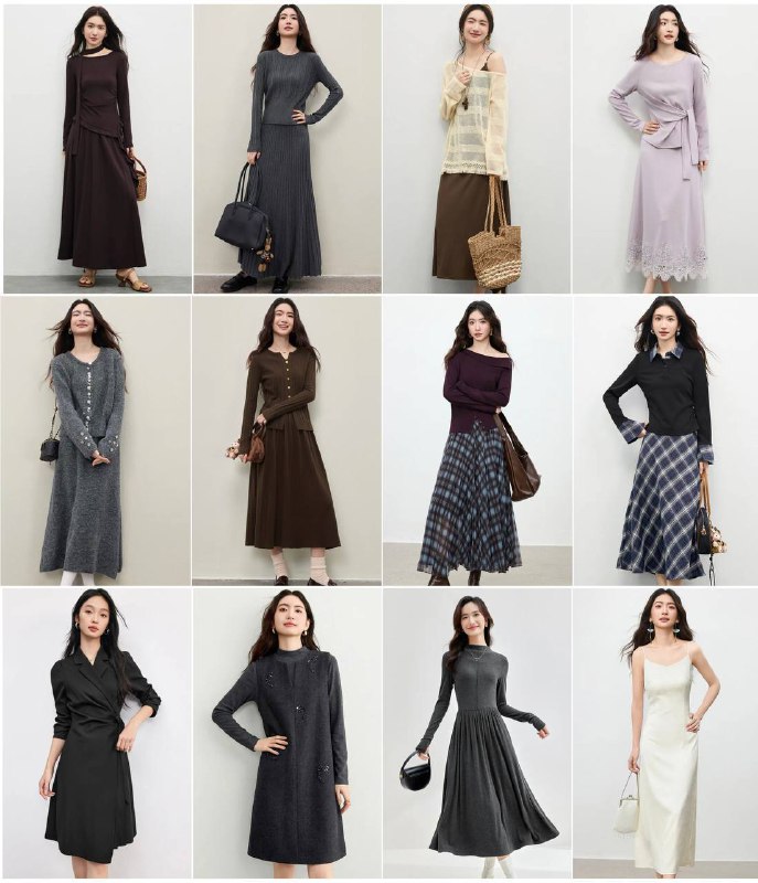 А ещё у Sentubila много довольно интересных трикотажных комплектов и платьев:...