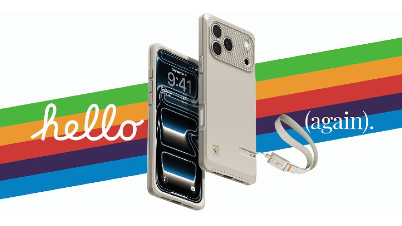 Корейцы выпустили чехол для iPhone 17 Pro в виде Apple Macintosh.  Чехол подд...