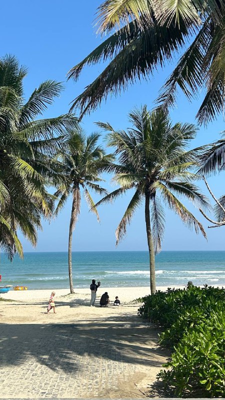 А это Вьетнам, город Дананг.  Пляж Ми Кхе тянется на километры с идеальным пе...