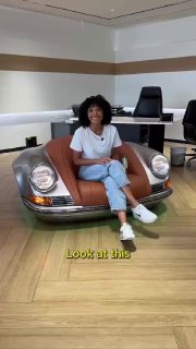 Porsche 901 превратили в люксовое кресло, которое стоит $30 000.  Спереди вые...