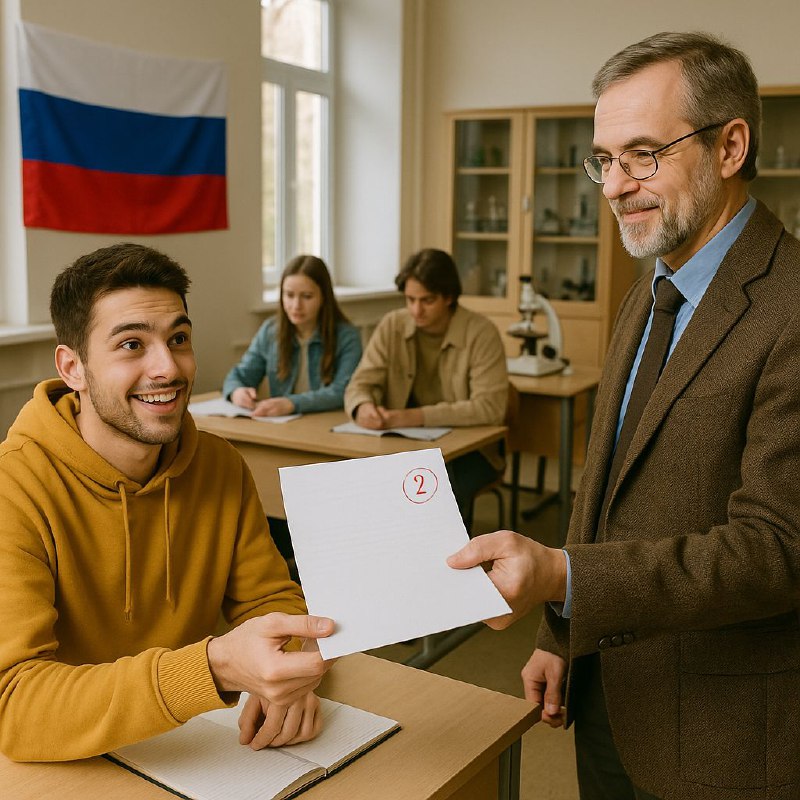 রাশিয়ার শিক্ষাব্যবস্থায় পরীক্ষার সর্বোচ্চ নম্বর ধরা হয় ৫। আর আশ্চর্যজনকভাব...
