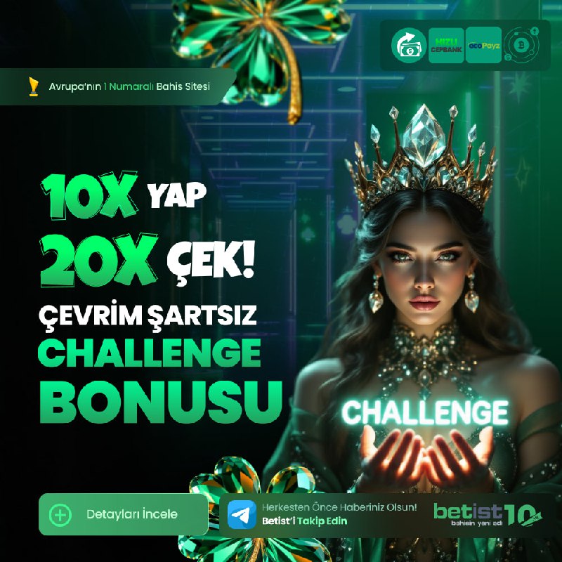 X  YAP  X ÇEK CHALLANGE BONUSU      MİNİMUM 100₺ MAKSIMUM 200₺ YATIRIMLARINIZ...