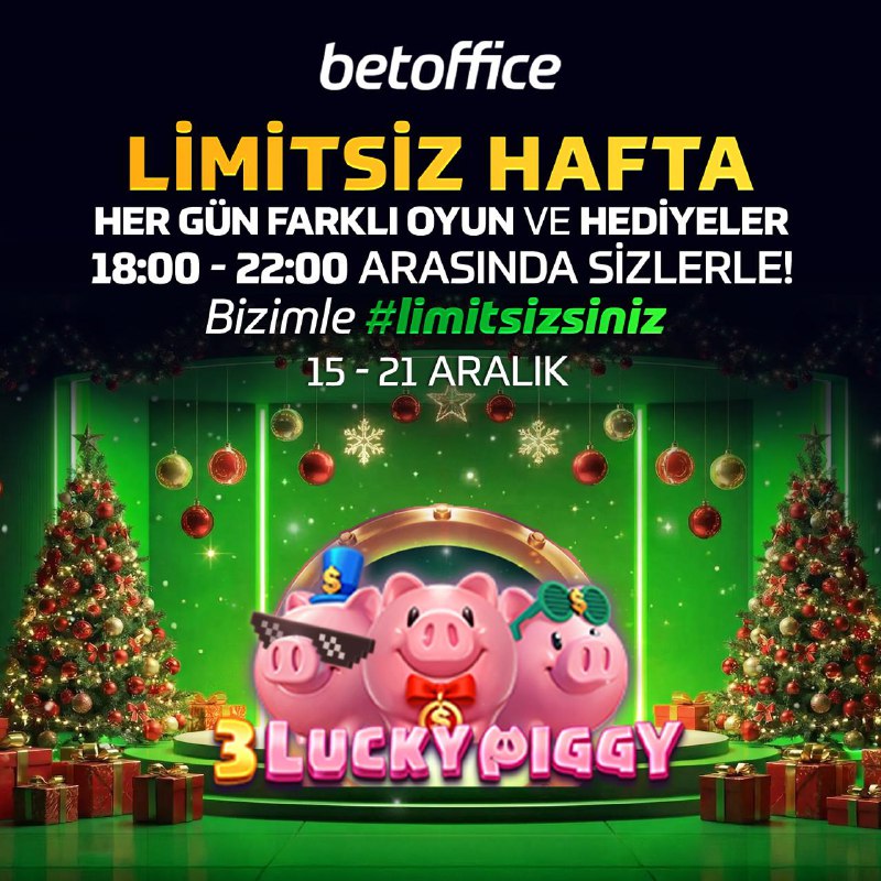Haftanın Limitsiz Günleri Devam Ediyor!    Her gün 18:00 – 22:00 saatlerinde ...