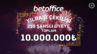 BetOffice Yılbaşı Piyangosunda heyecan zirvede!    Büyük çekilişe SON 1!!! Ye...