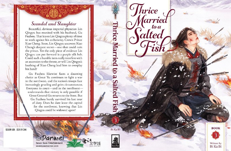 Обложка 2-го тома новеллы «Трижды замужем за солёной рыбой» Би Ка Би от издат...