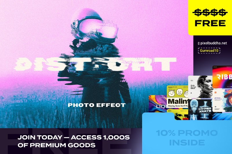 Distorted Mismatches Free Photo Effect| #эффекты     Создавайте восхитительны...