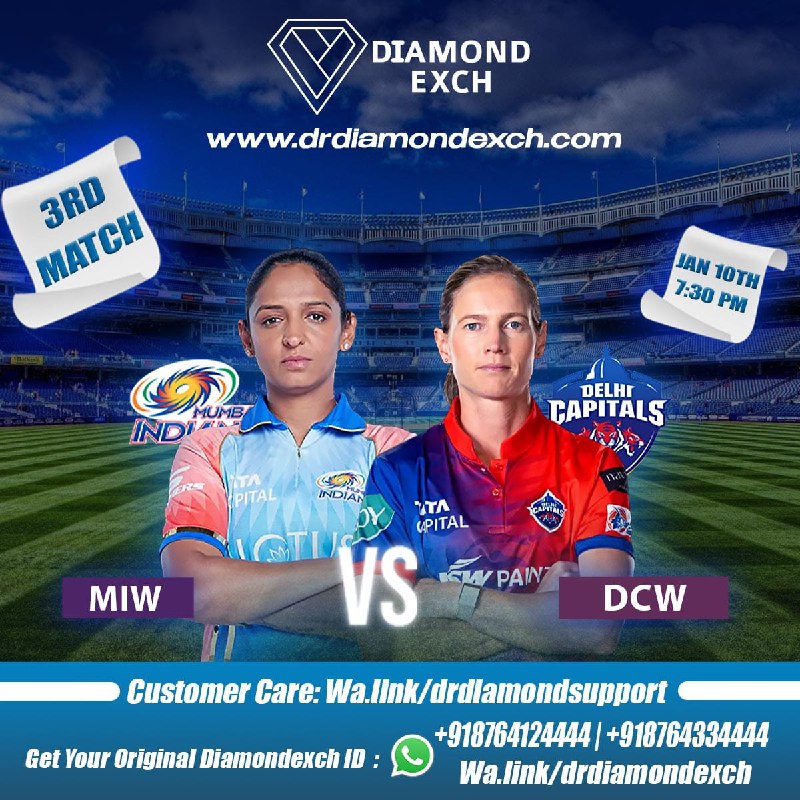 Today match..    Mumbai Indians Women take on Delhi Capitals Women in Match 3...