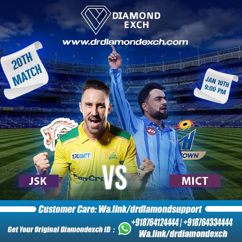 Today match..    Joburg Super Kings (JSK) will take on MI Cape Town (MICT) in...