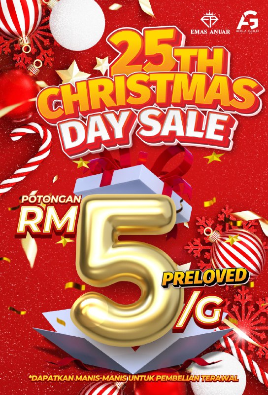*25TH CHRISTMAS DAY SALE* kini berlangsung dari 25 Disember 2025 di bilik pam...