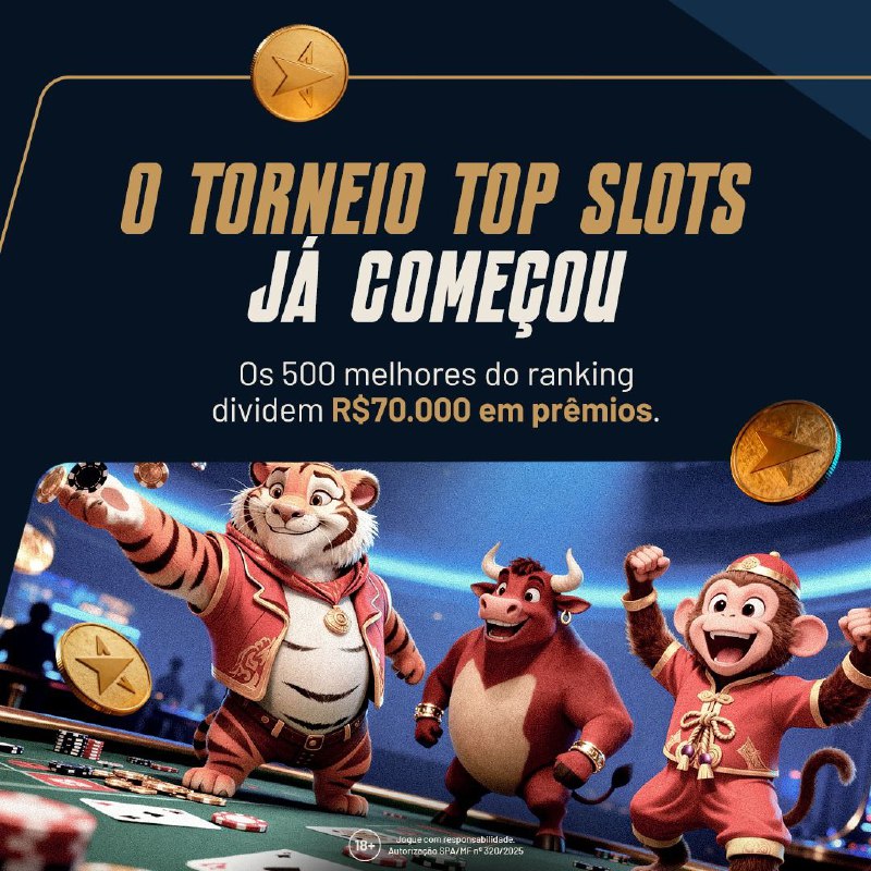 Reta final dos torneios. Agora conta mais.  Top Slots Pragmatic Play com R$70...