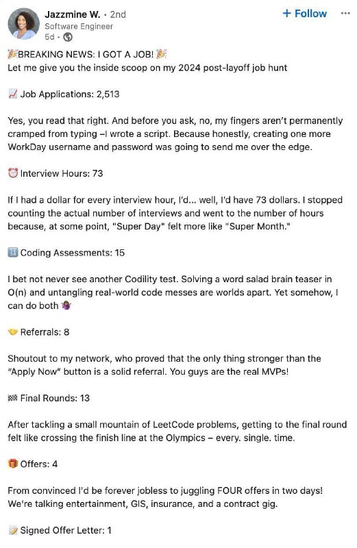 Вопрос  Сколько откликов надо сделать, чтобы получить желаемый оффер?  можно ...