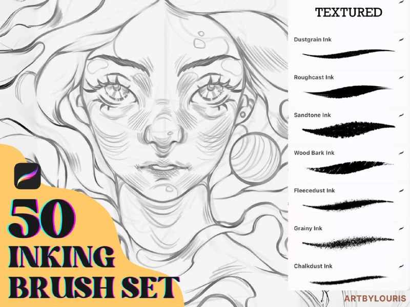 50 Ink Brushes for Procreate  Скачать: t.me/procreatezip/483