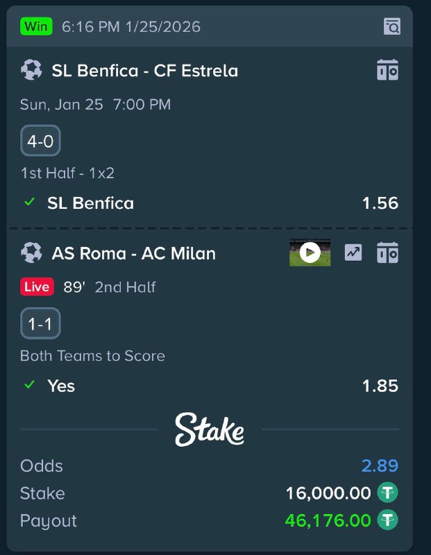 A valuable win! Stay with us… more strong results coming