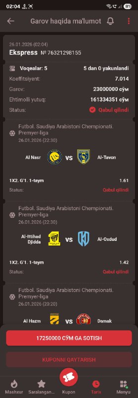 Kun Stavkasi 7+ kf   888starz  uchun   Promokod:  LORD73    888starz kod: Z5A...