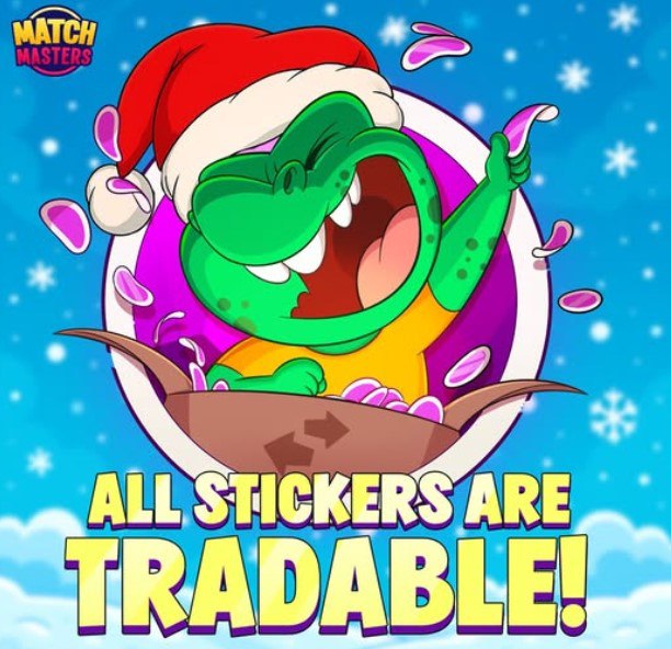 Сегодня можно отправлять фиолетовые стикеры. Удачного обмена!