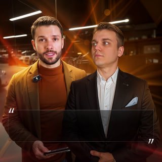 Голосовое с субтитрами и шумоподавлением.