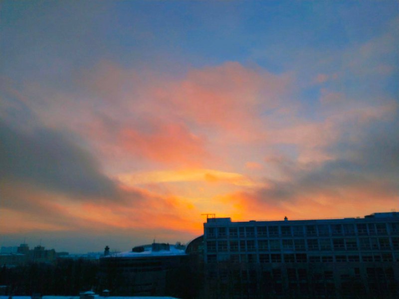 Сегодняшний рассвет в Москве  Подписаться | Бесплатная Москва
