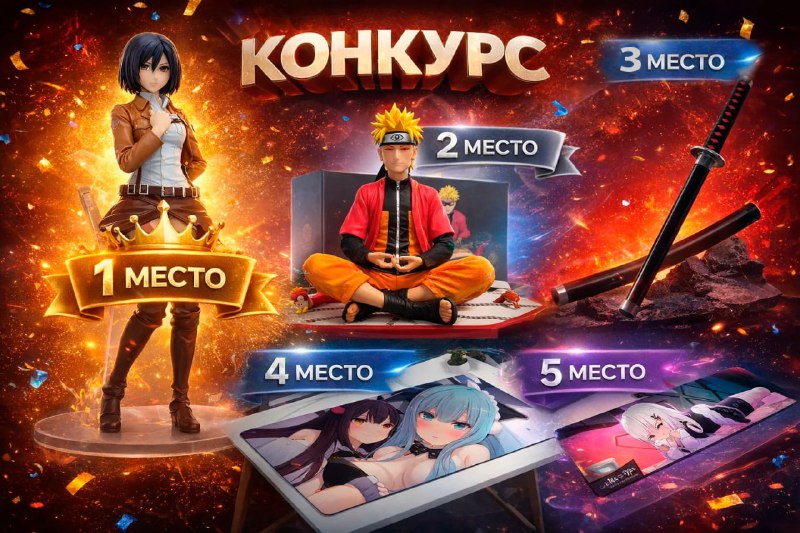 Новый розыгрыш призов от стримера Verner_Stream     Фигурка Микаса Аккерман  ...