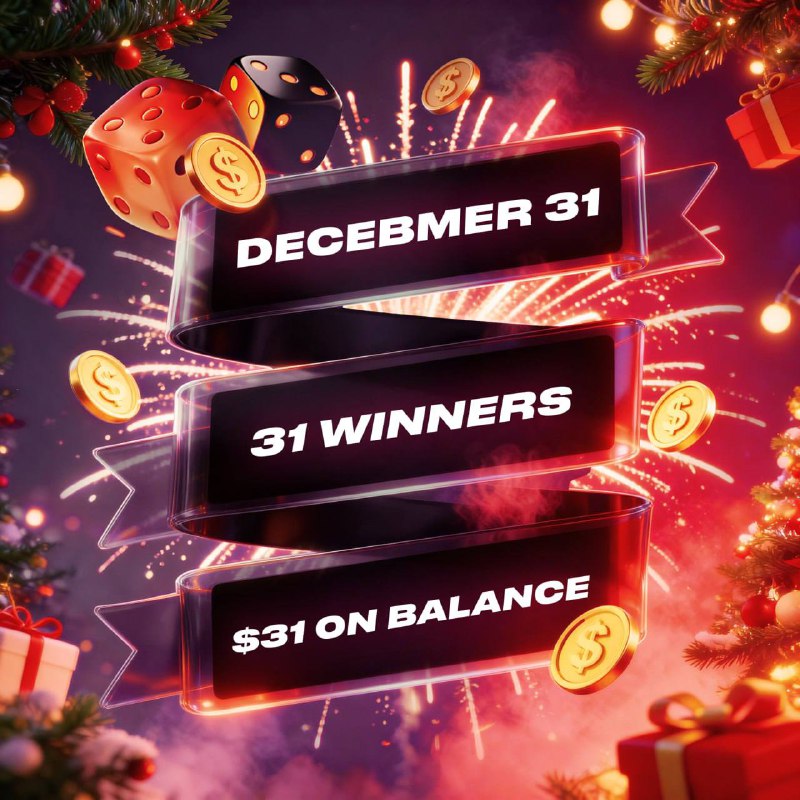 LAST DAY OF THE YEAR - LAST GIVEAWAY   December 31 = $31 x 31 participants!  ...