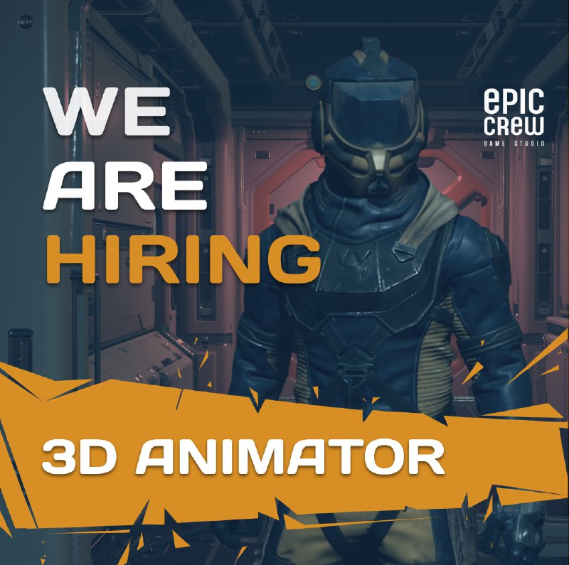 #Инди_Суббота  Вакансия: 3D Animator  Заработная плата: З/П по результатам со...