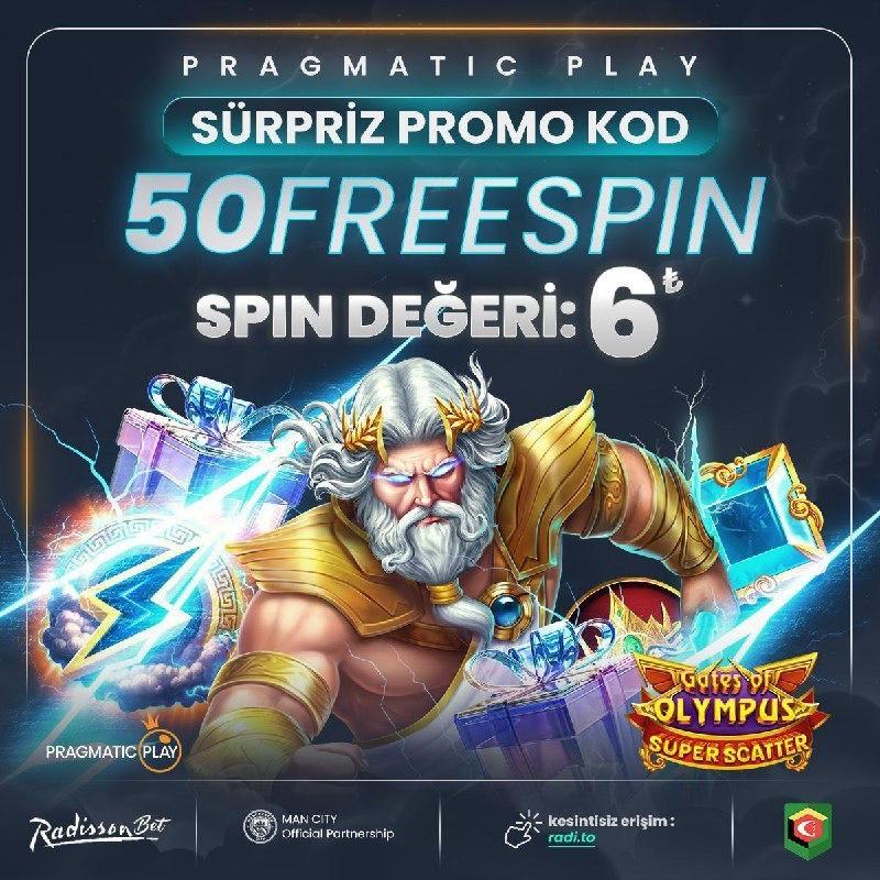 500 KİŞİYE ÖZEL BÜYÜK SÜRPRİZ!    50 FREESPIN HEDİYE, SPİN DEĞERİ   TL dir.  ...